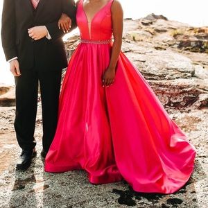 Pink Sherri Hill Prom Dress